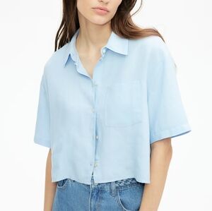 ISA Light Blue Women's Button-Up Shirt